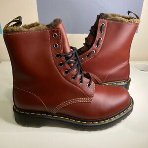 Dr. Martens Brown Abruzzo Lace-Up Boots